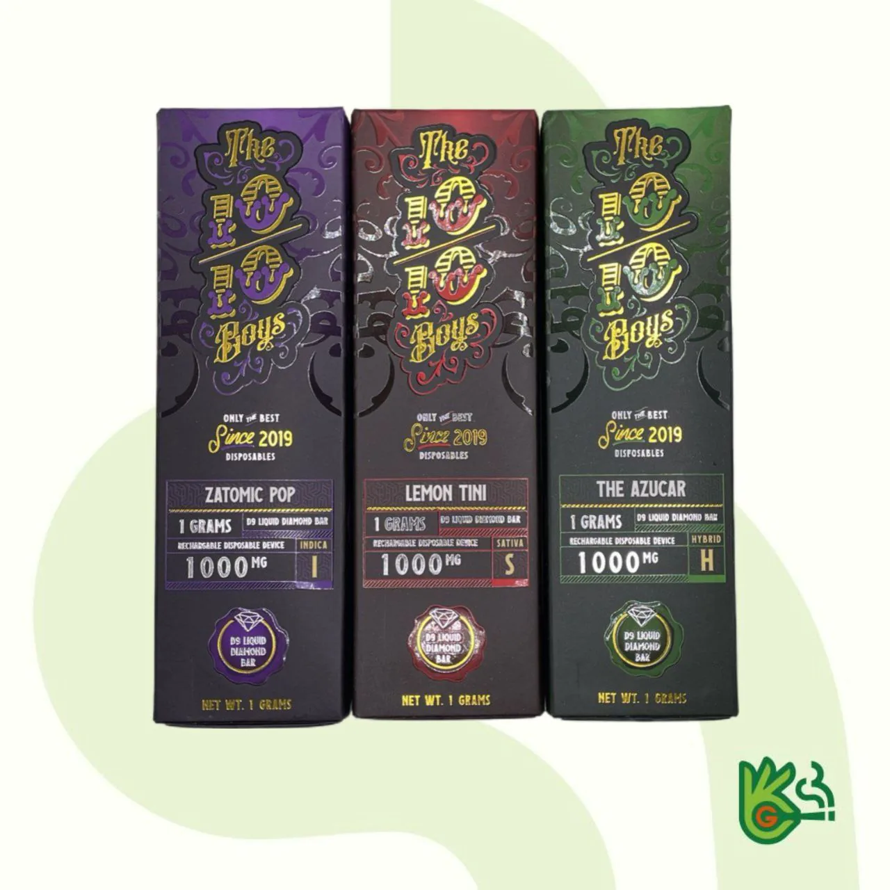 10/10 Boys D9 Liquid Diamond Bars 1000MG Vapes